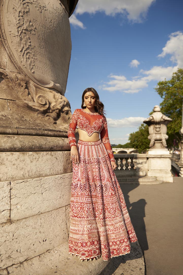 Full sleeve- Red Lehenga Set