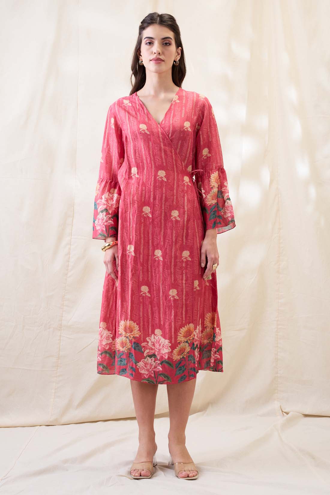 Ravya front overlapped dress SP4727