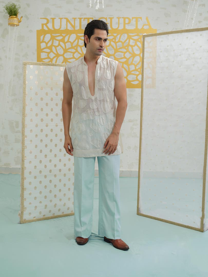 Amoeba Sleeveless Kurta set