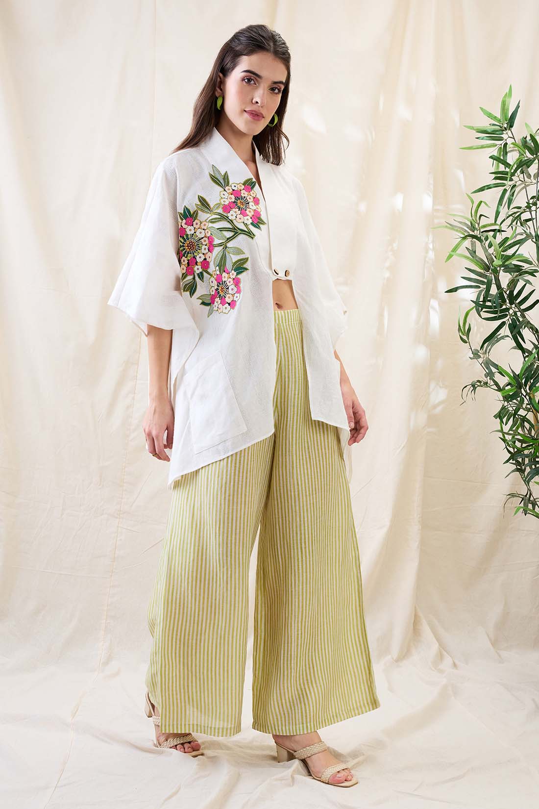 Gulzaar appliqued co-ord set SP4781