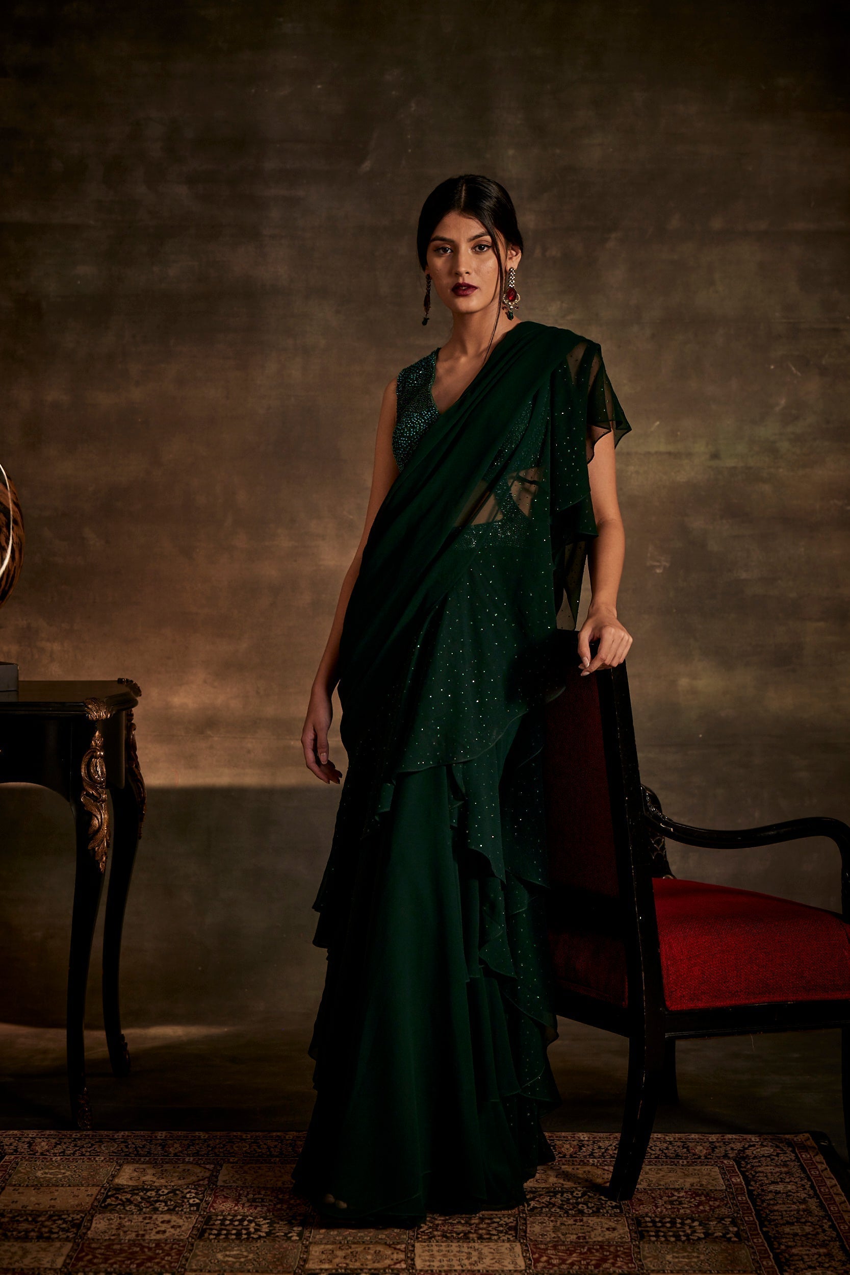 Image of BLACK OYNX SAREE