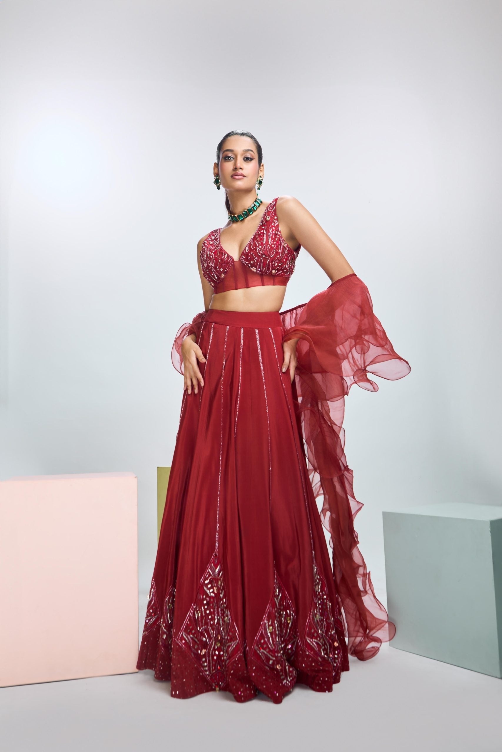 Embroidered Lehenga Set