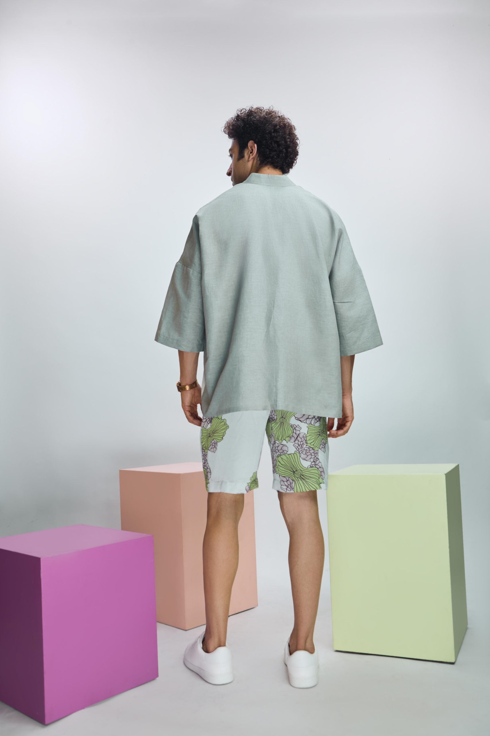 Printed Oversized Drop Shoulder Shirt