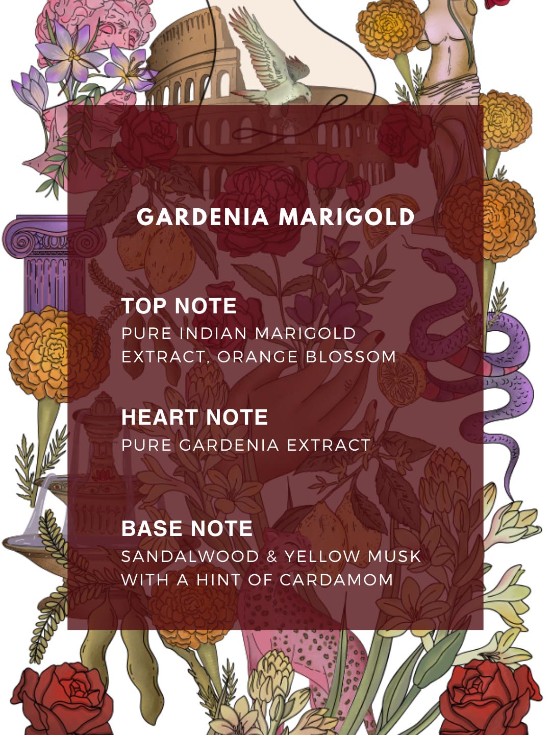 Gardenia Marigold Mini Candle