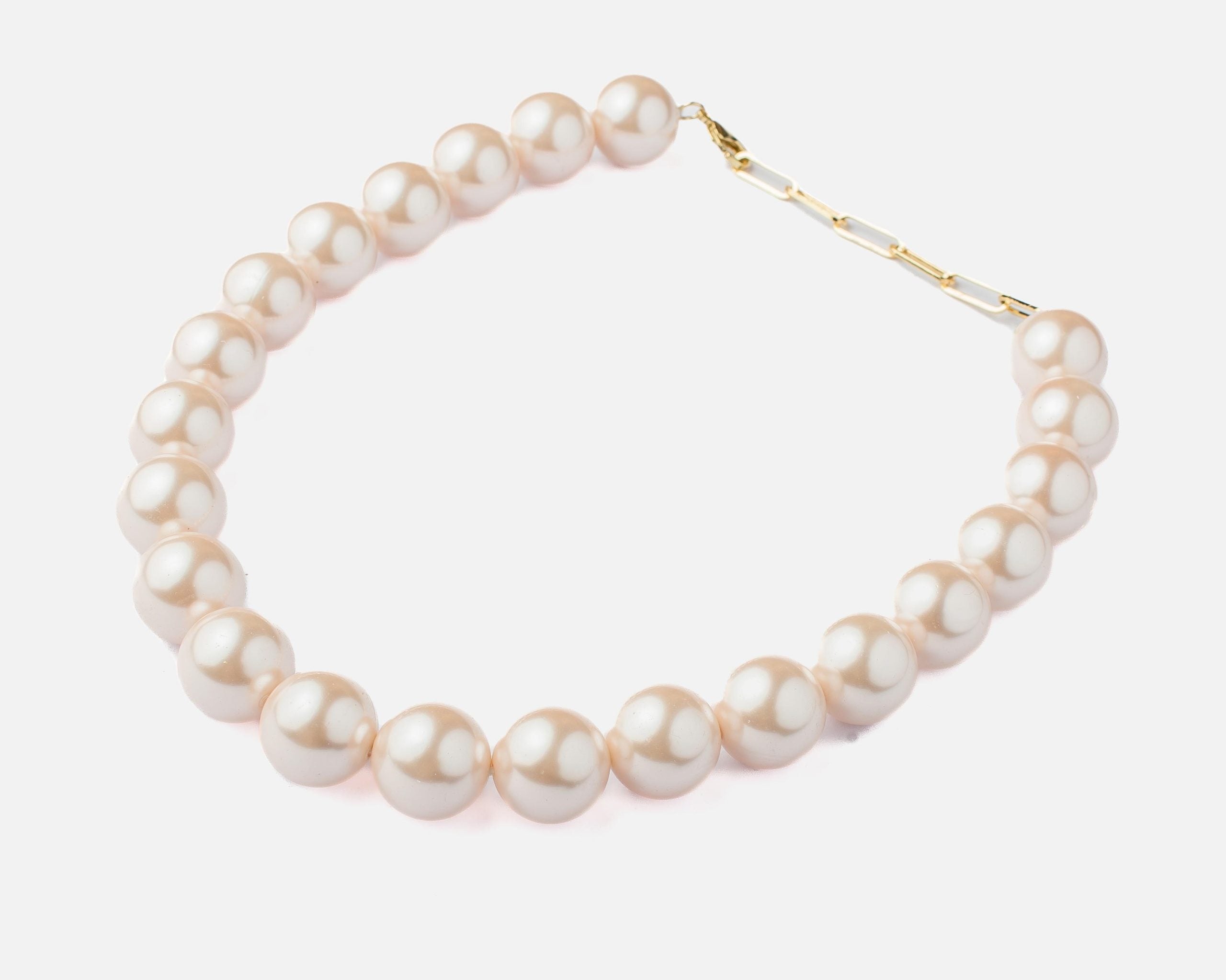 vivinia BY VIDHI MEHRA Florence White Womens Pearl Short Necklace set (Freesize)