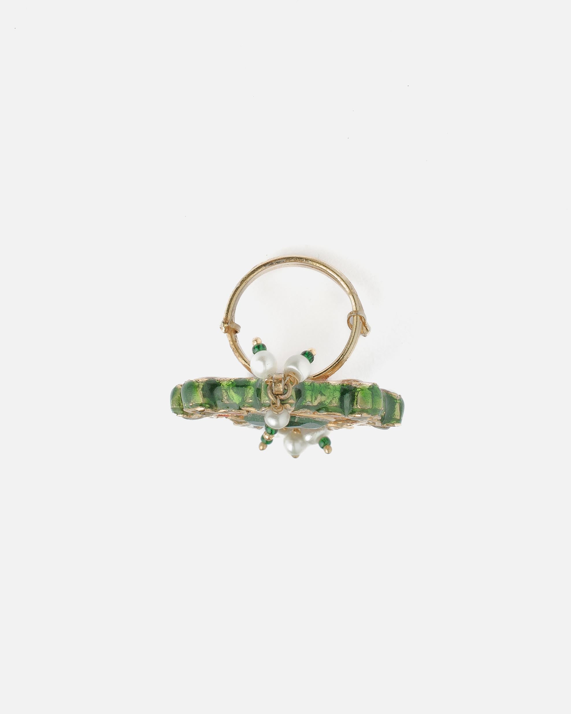 vivinia BY VIDHI MEHRA Saadgi Green Green Womens Kundan, Polki Ring