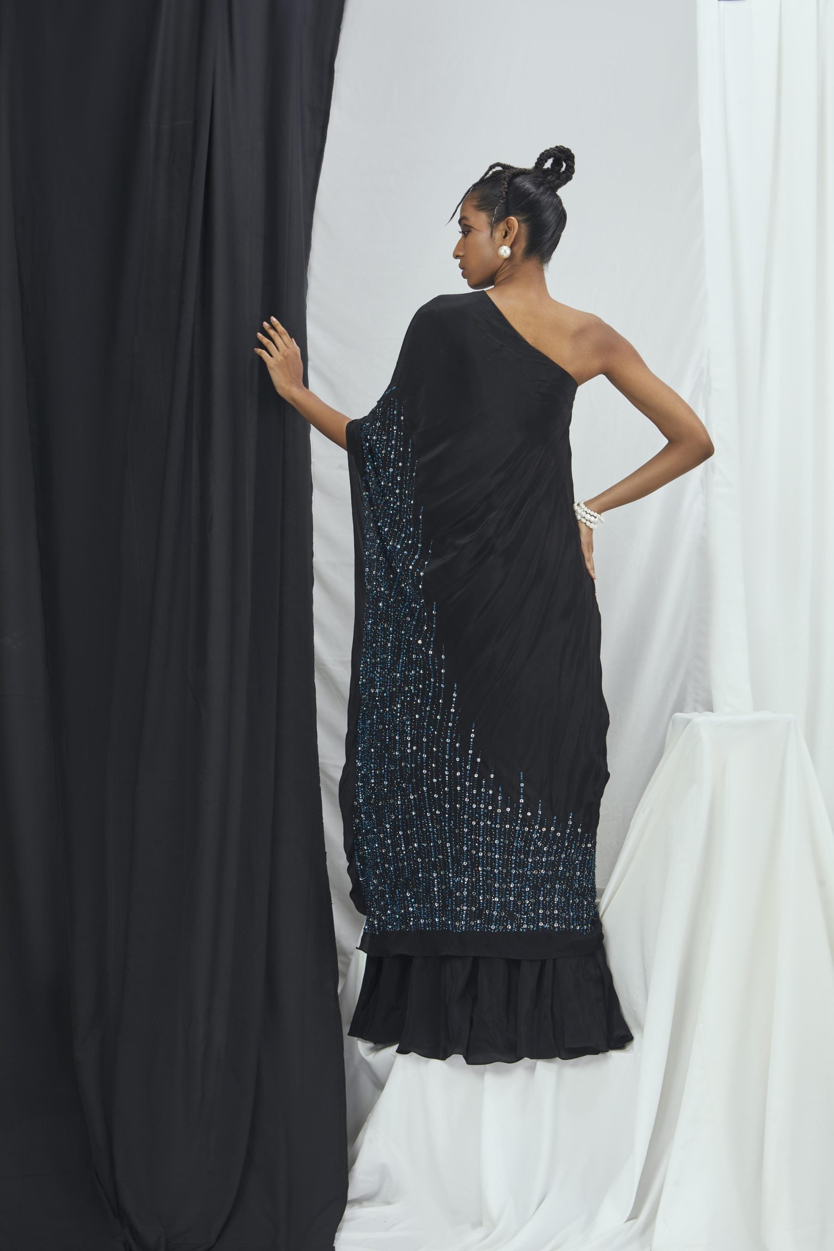 One Shoulder Asymmeterical Kaftan