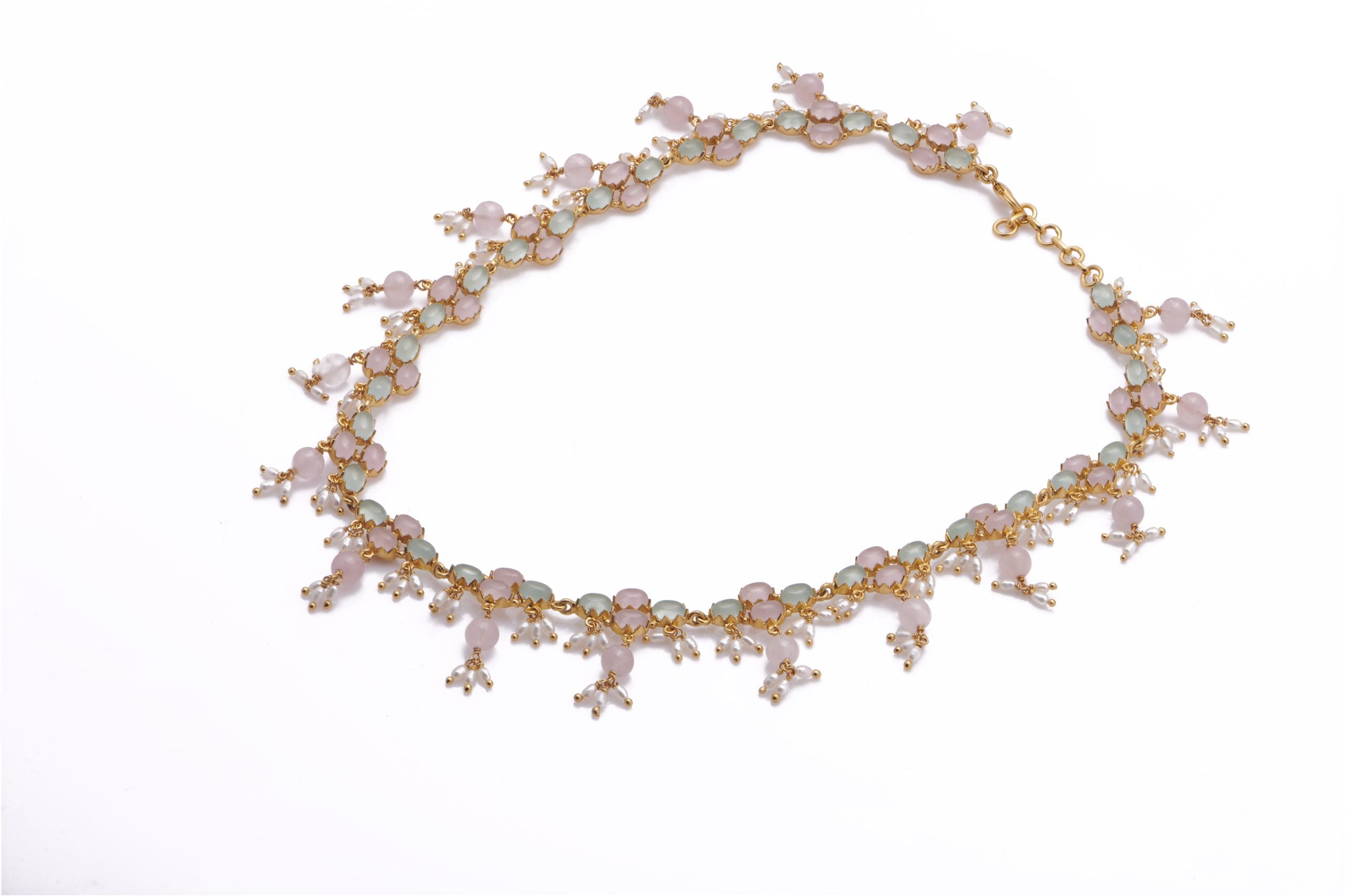 Image of Pastel Blooms Fine Necklace By Tribe Amrapali