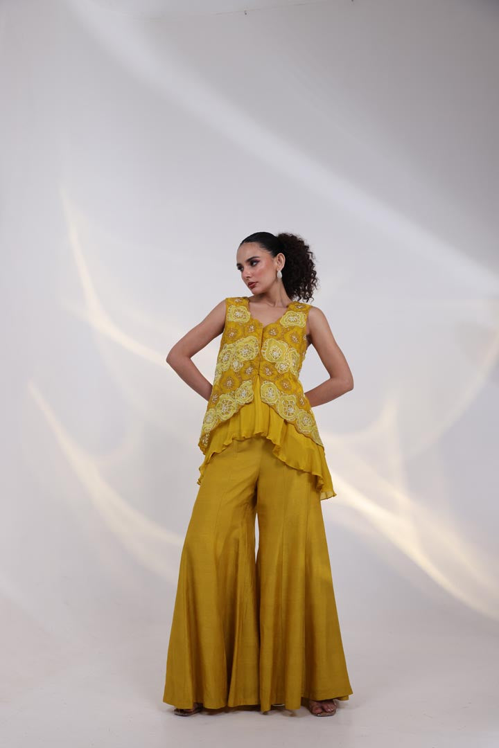 Velour Charm Outfit AAD626MUSTARD