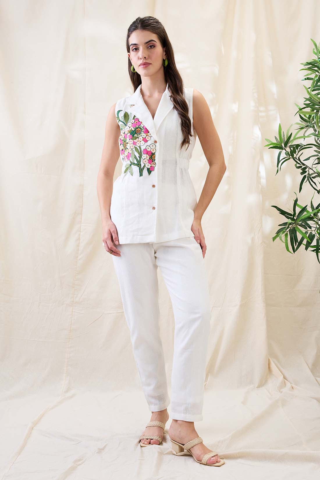 Gulzaar appliqued co-ord set SP4784