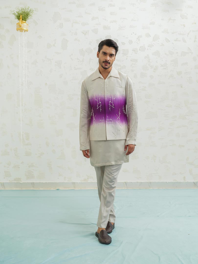 Purple Ombre Geomtry Bundi only