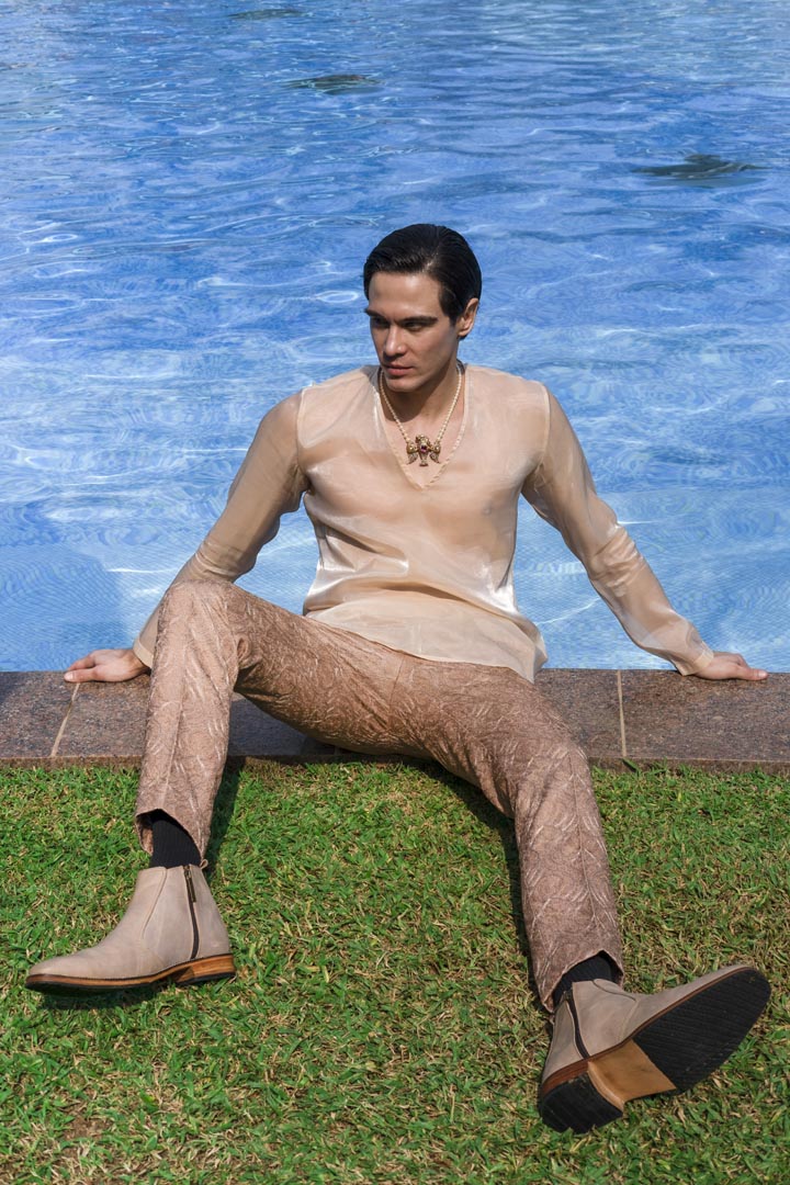 Apricot Sherwani Set