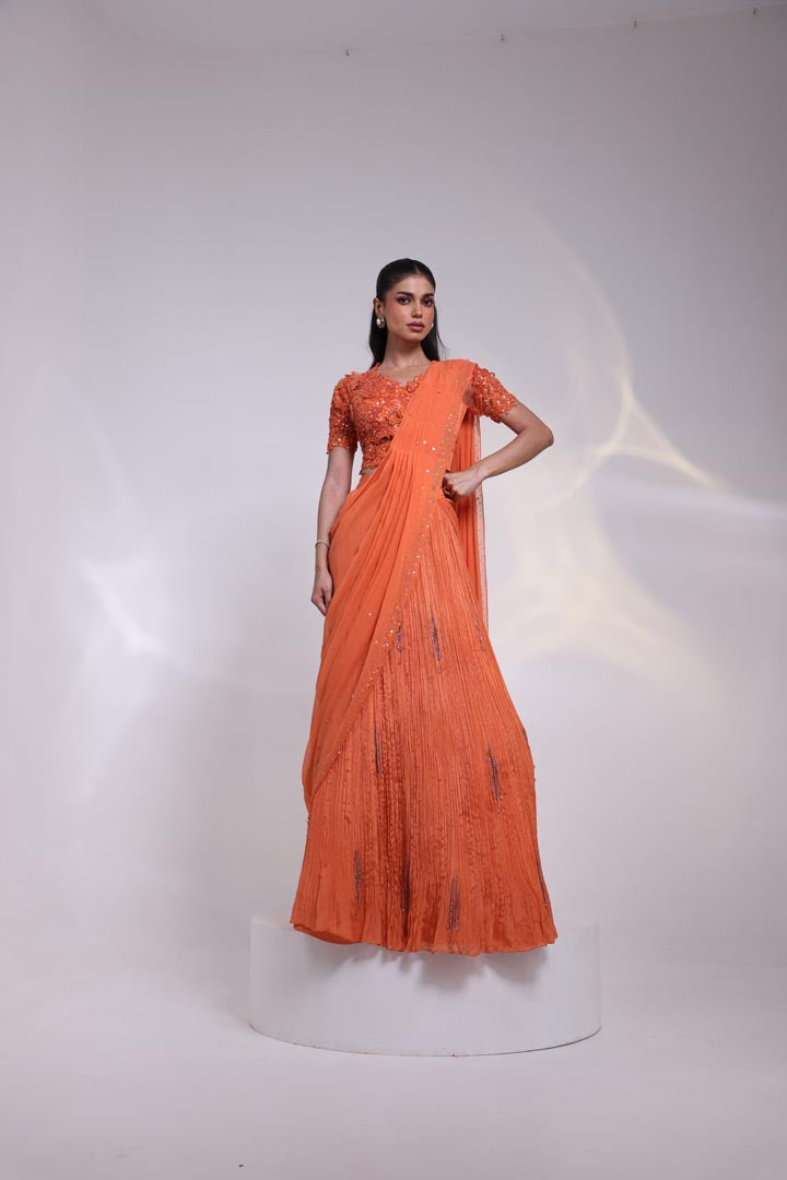 Trilateral Drape Saree SED8