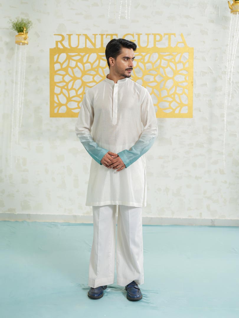 Contour Blue Zipper bundi set