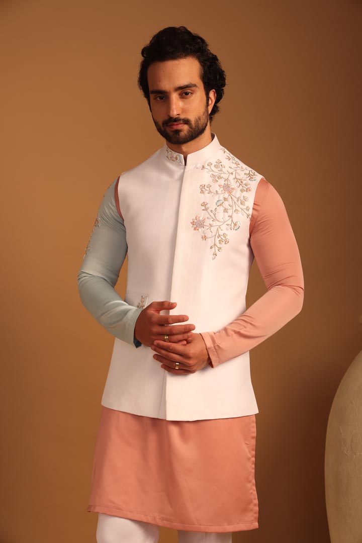 Image of Old Rose bandi kurta set