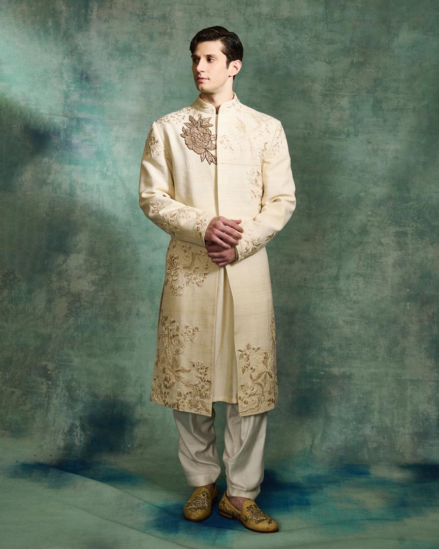 IVORY REGAL SHERWANI SET