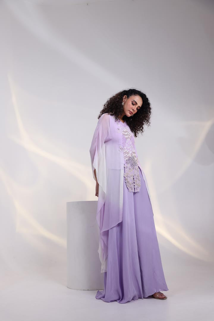 Palm Springs Shaded Kaftan Set AAD221LAVENDER
