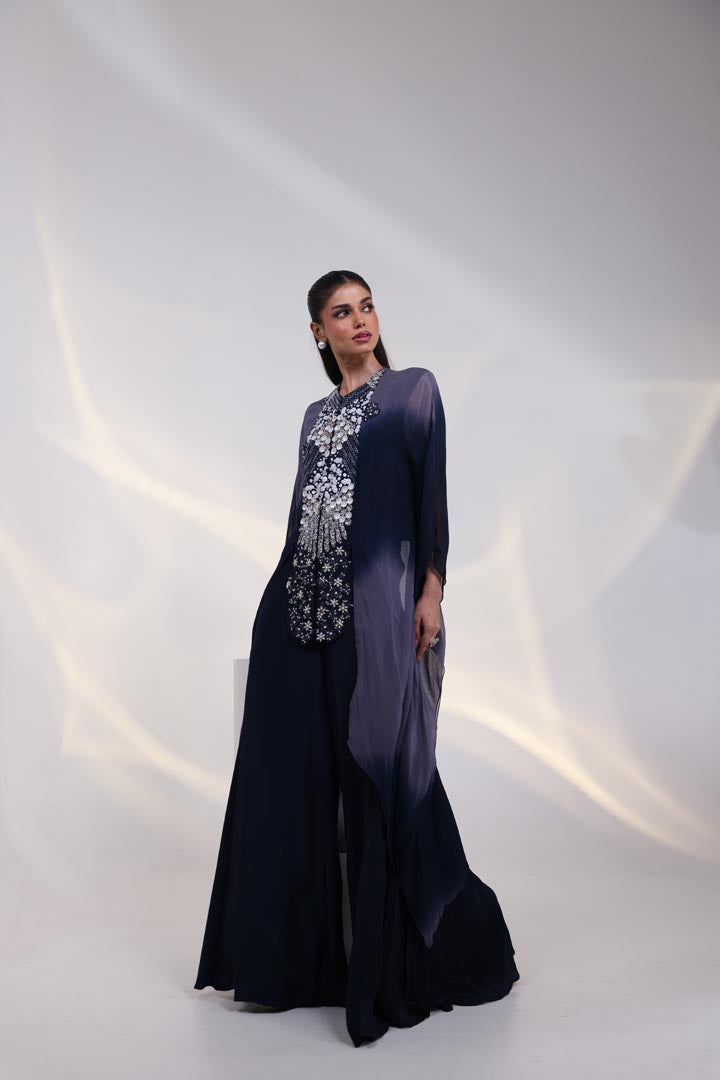 Palm Springs Shaded Kaftan Set AAD221NAVYGREY