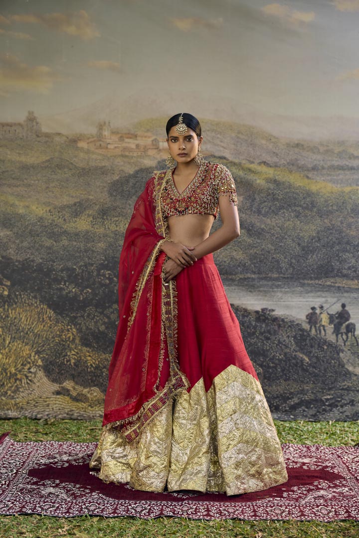 Lalima Jadau Lehenga Set