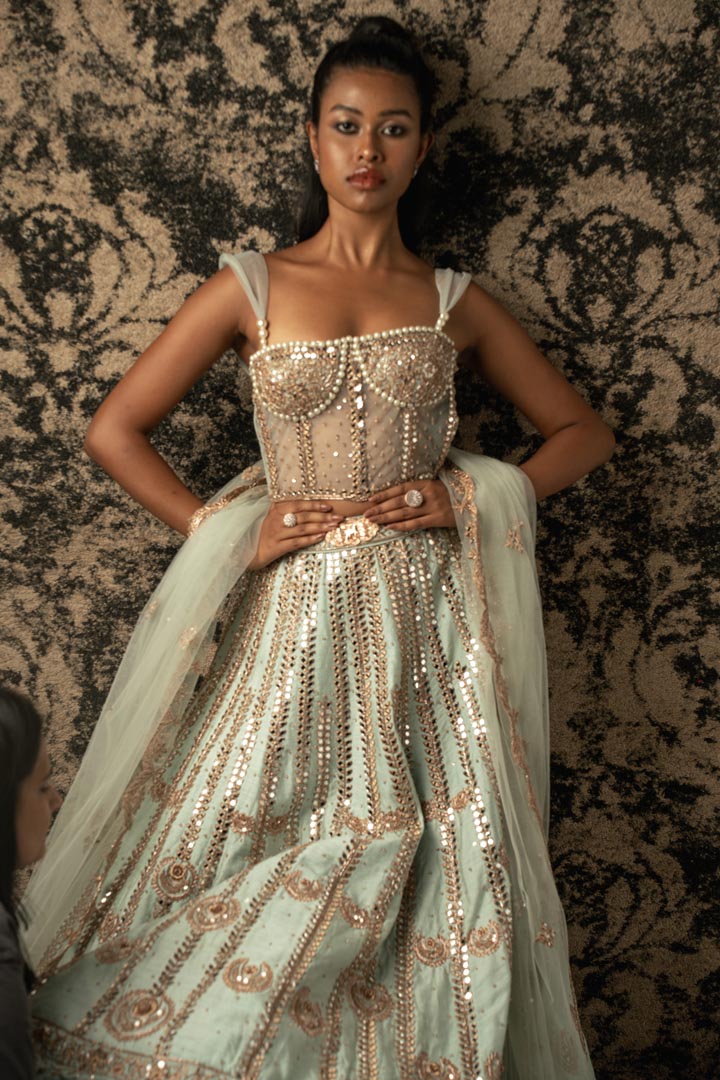 Mint Green Lehenga