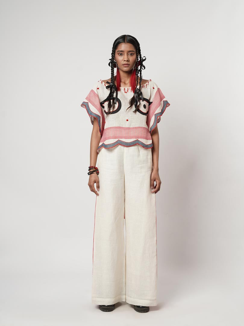 KAFTAN EYE CROPTOP SET