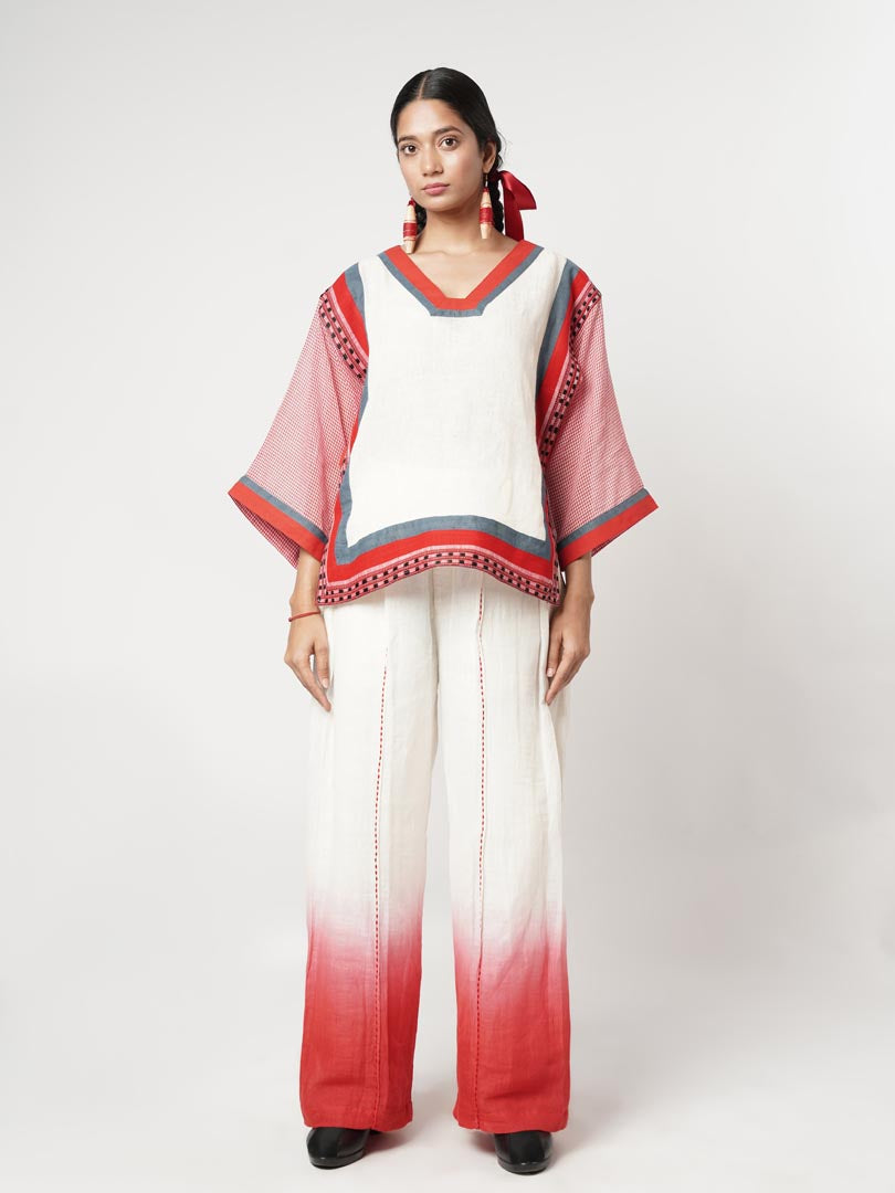 OMBRE PANELLED SCARF CO-ORD SET