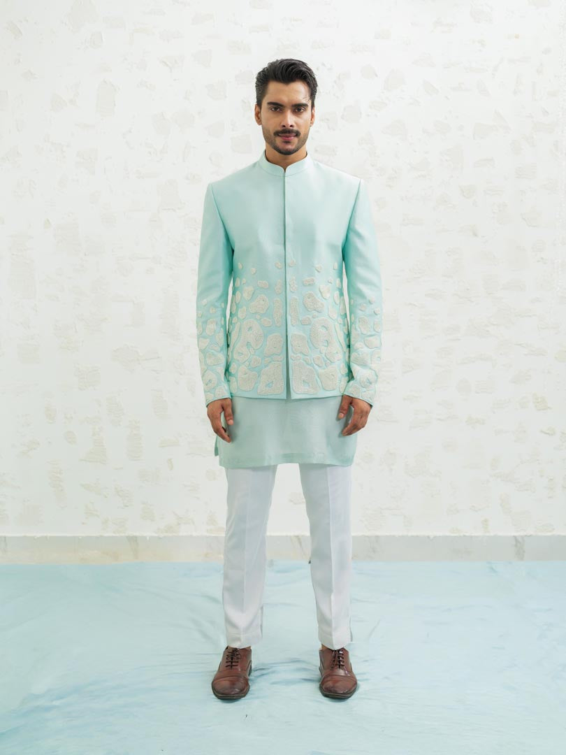 Amoeba Blue Jodhpuri set