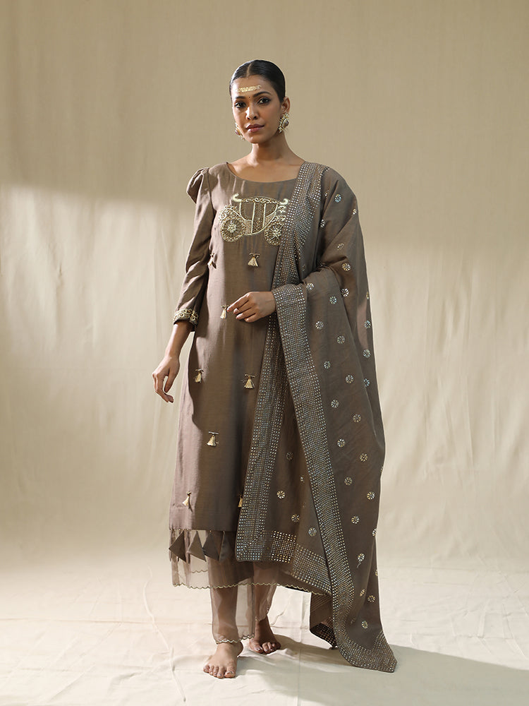 Baghi Mocha Arpita Sulakshana Signature suit set