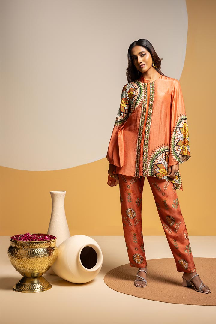 Taarani Embellished kimono co-ord setSP4862