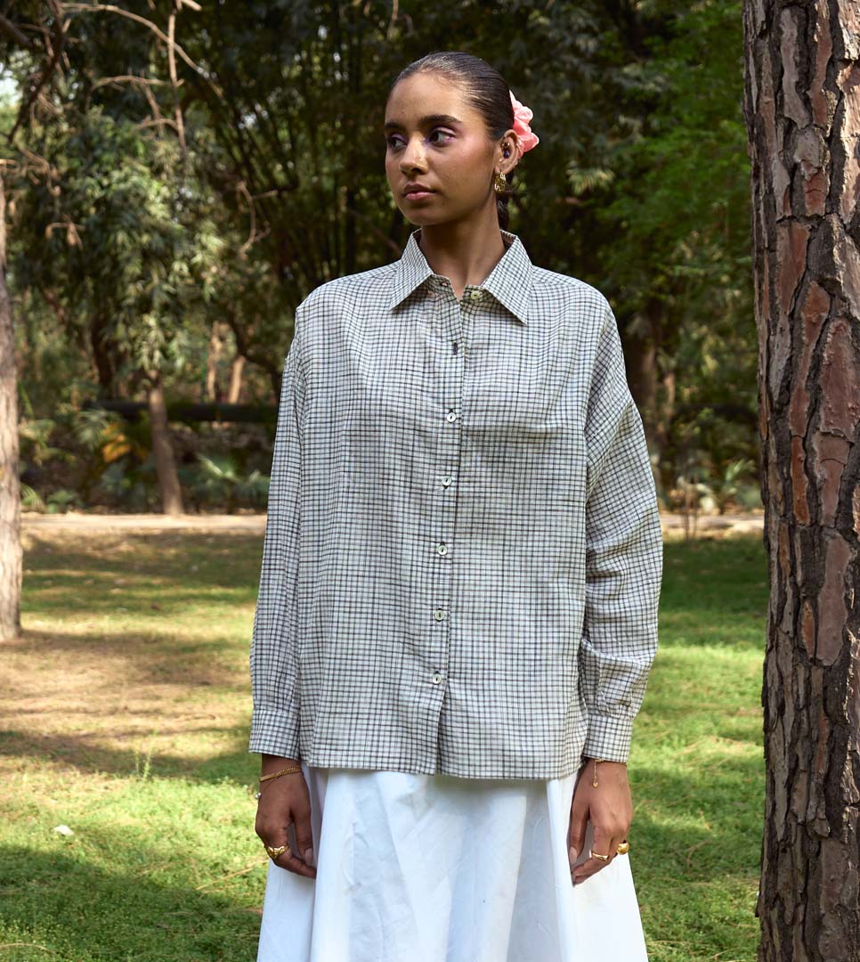 FUJI WOMEN'S SHIRT - SKETCHY CHECK