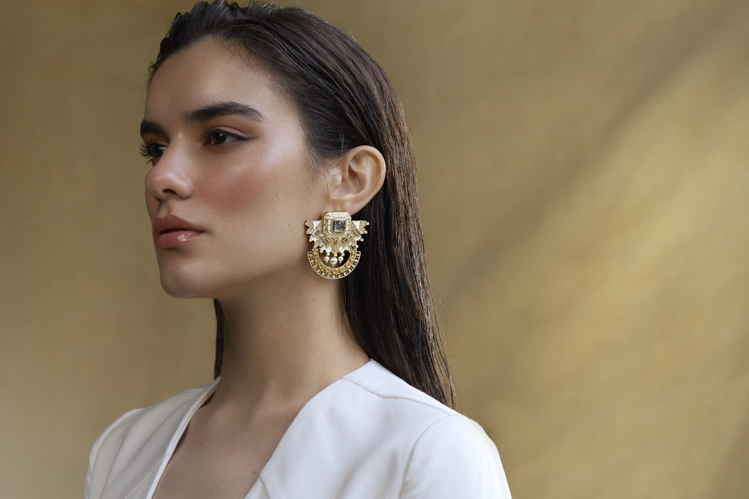 Image of Amelia Majestic Earrings JJV by JJ Valaya