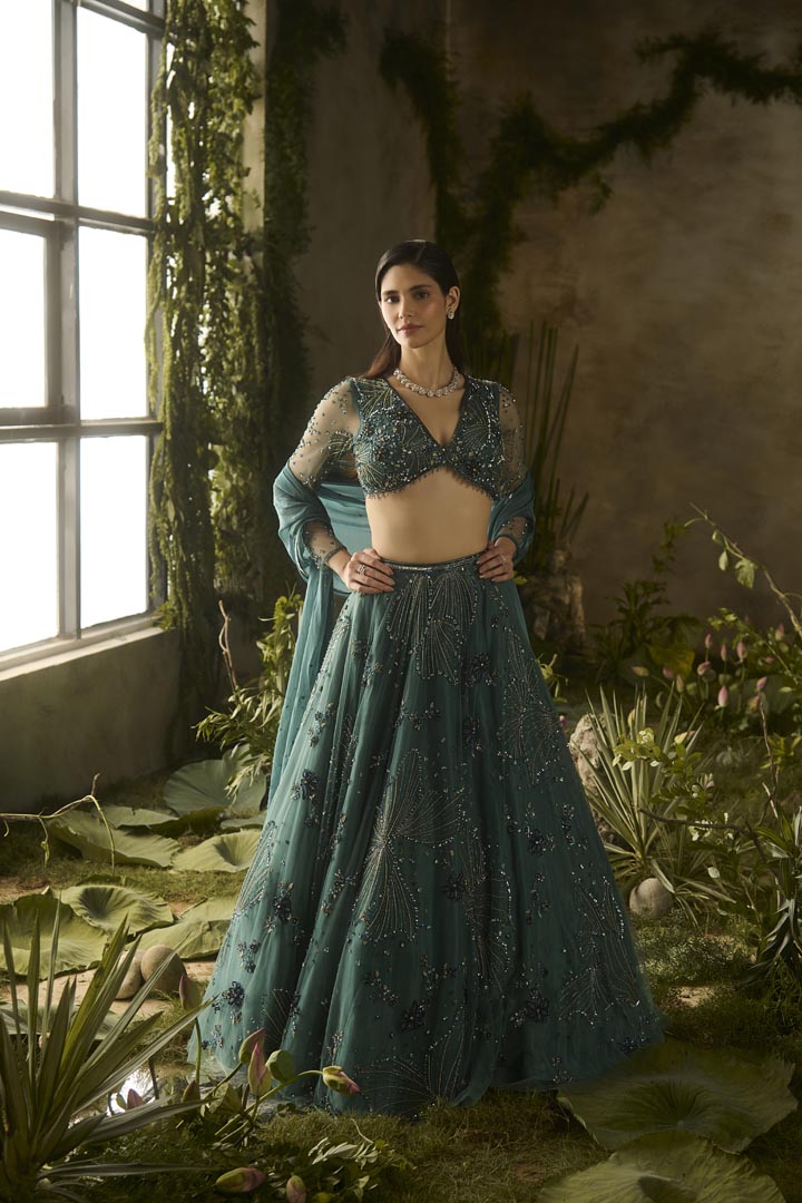 MYSTIC MOSS LEHENGA SET