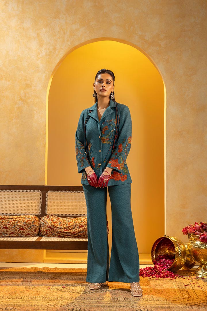 Rangtara Appliqued blazer setSP4835