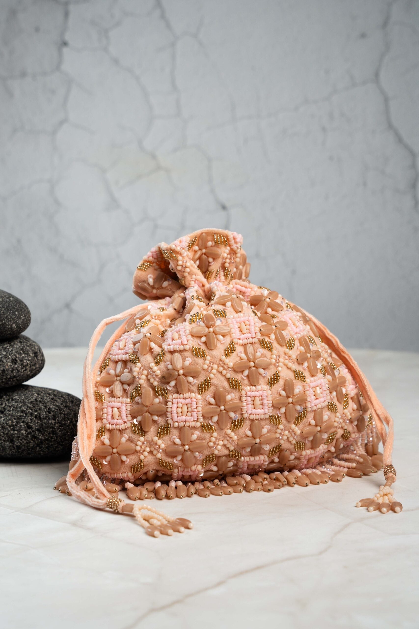 Serenity Satchel Criss Cross Blush