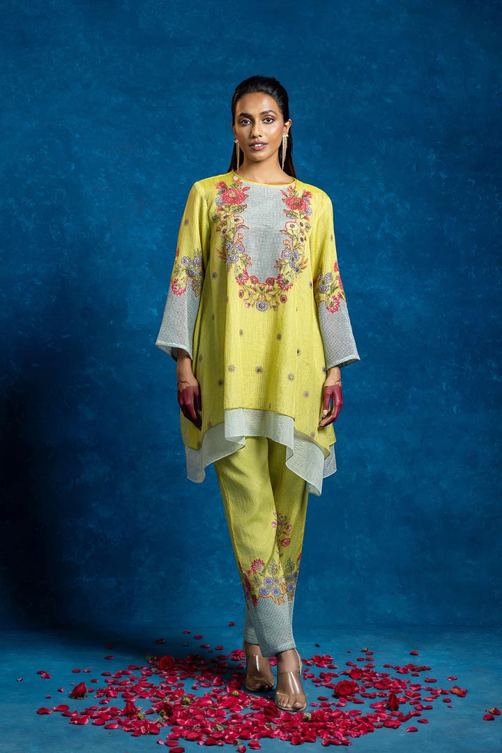 Baghira Appiqued layered Kurta setSP4947
