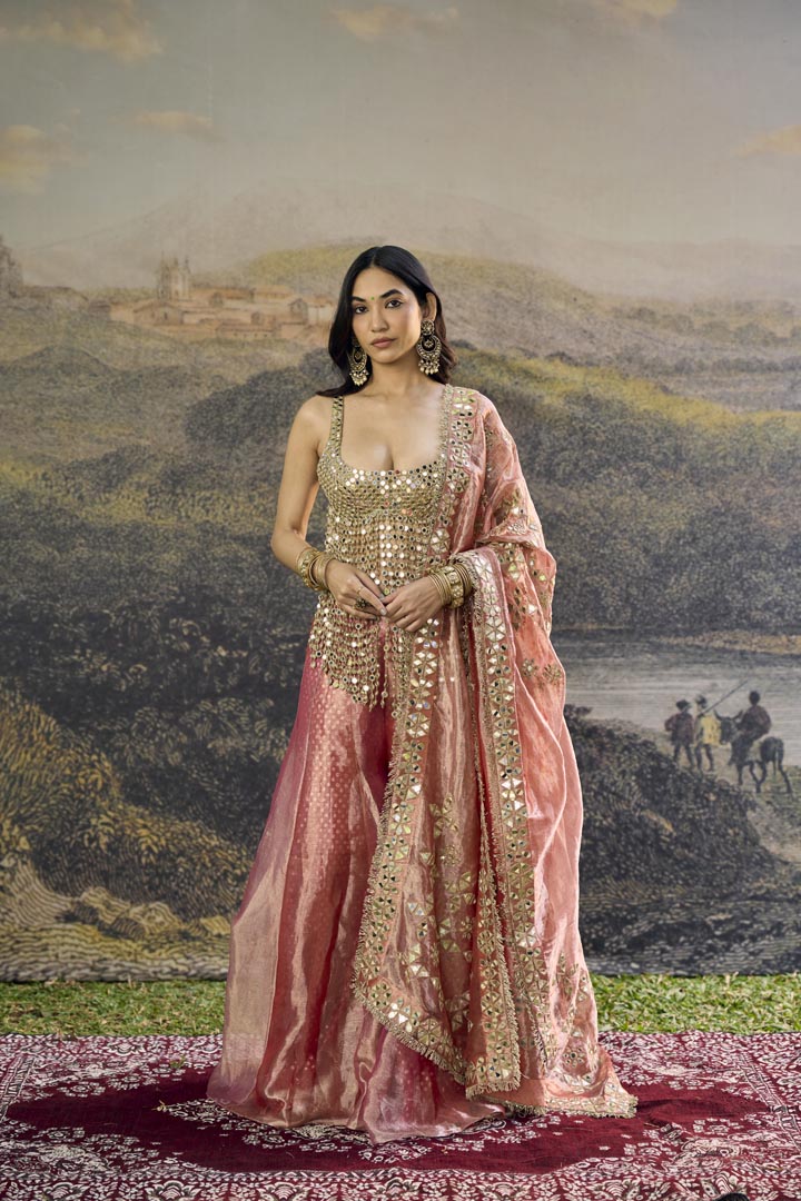 Gulbahar Mirror Sharara Set