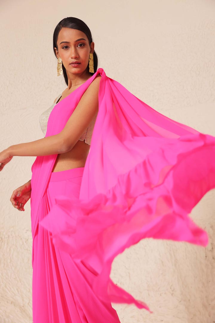 Cerise Saree