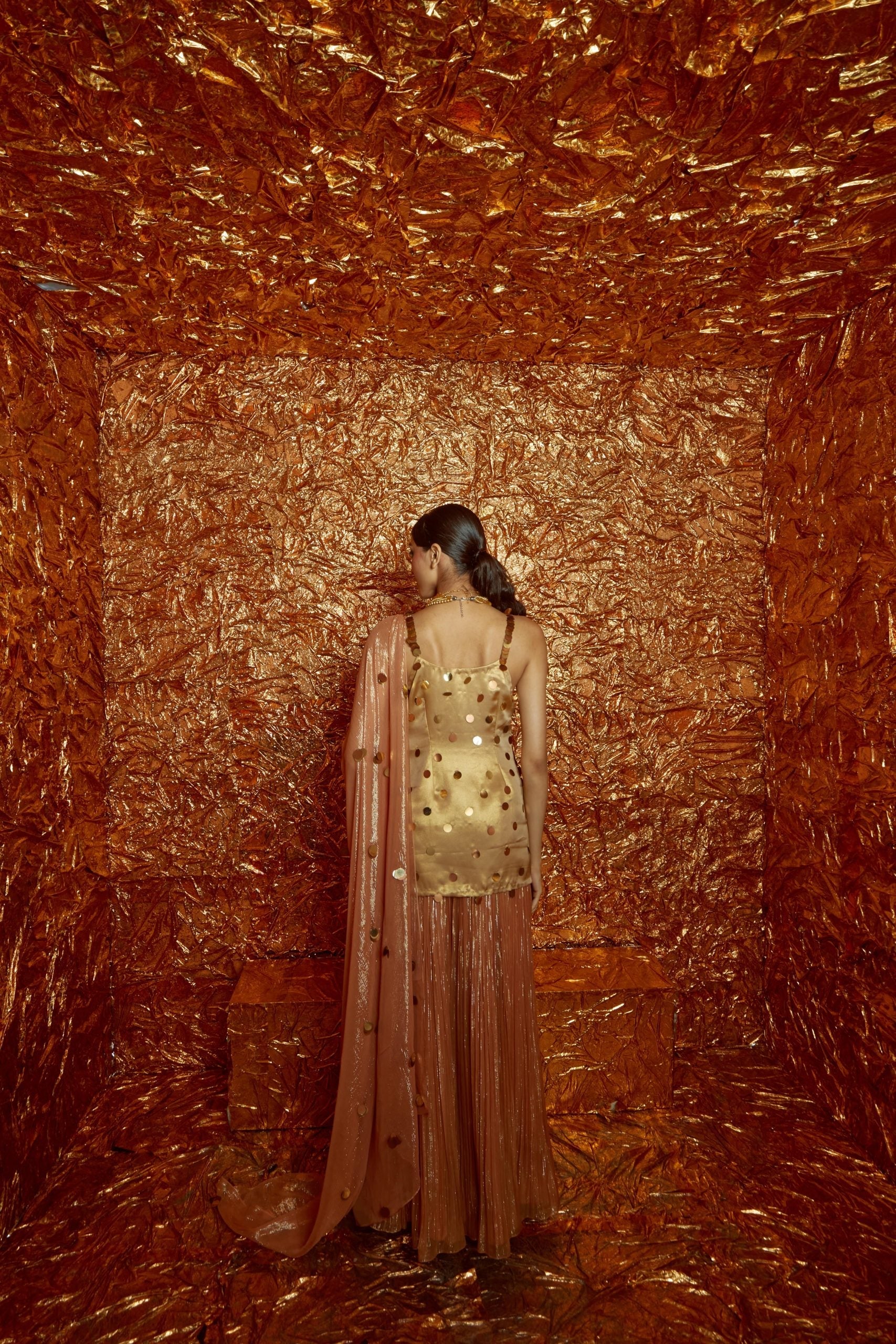 Sequin Sharara Set