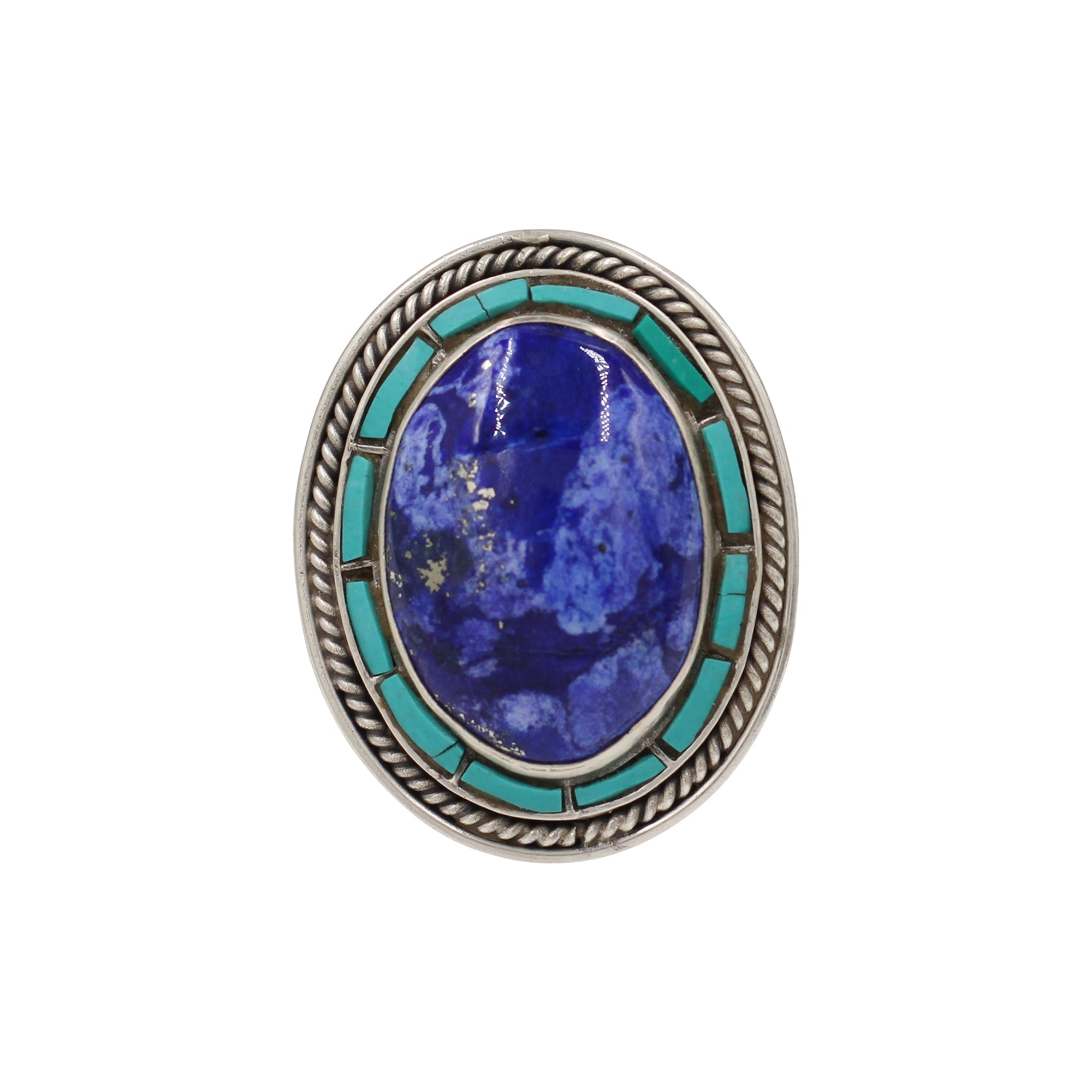 Sangeeta Boochra Handcrafted Lapis Elegance Ring