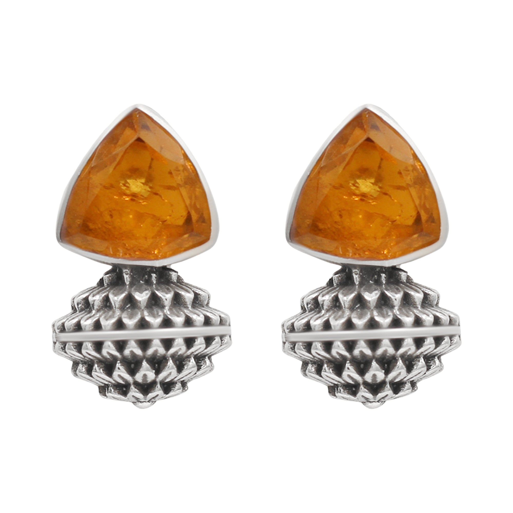 Sangeeta Boochra Designer Oxidised Silver Statement Earrings
