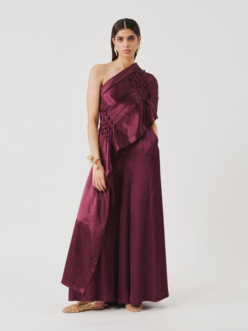 Soiree Pants in Burgundy
