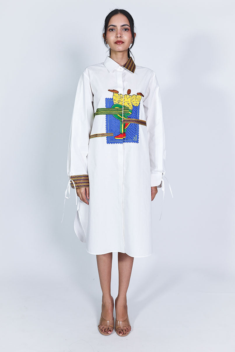 Stamp Shirtdress