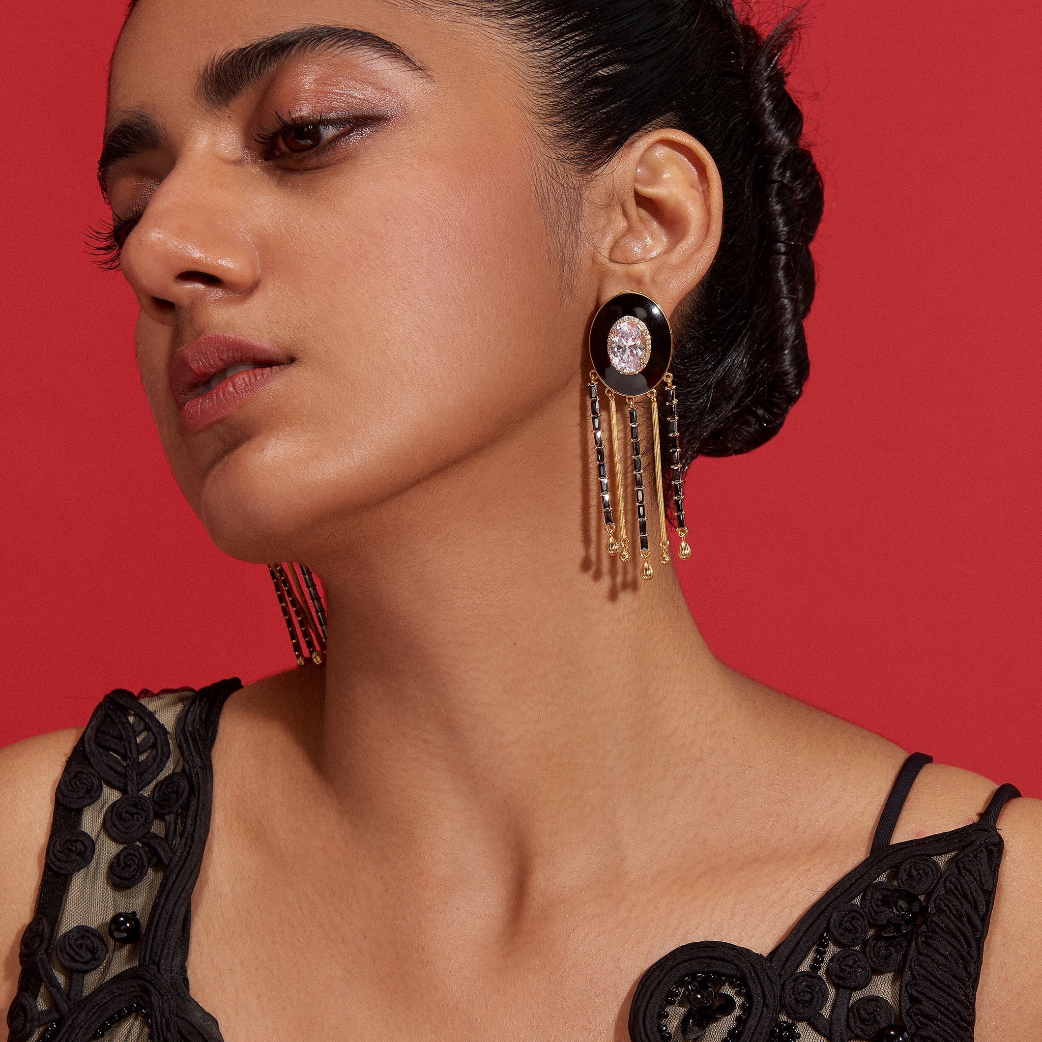 Image of Numisma Fringe Earrings By Shivan & Narresh