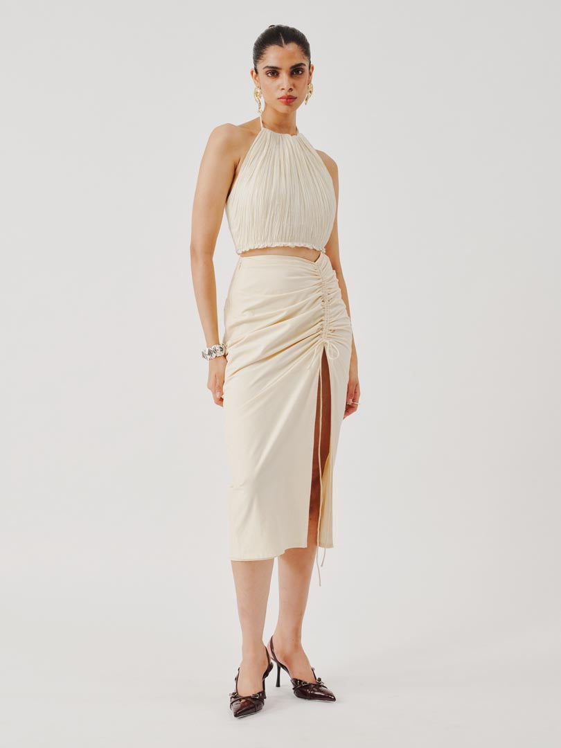 Lucid Muslin Halter Neck Top
