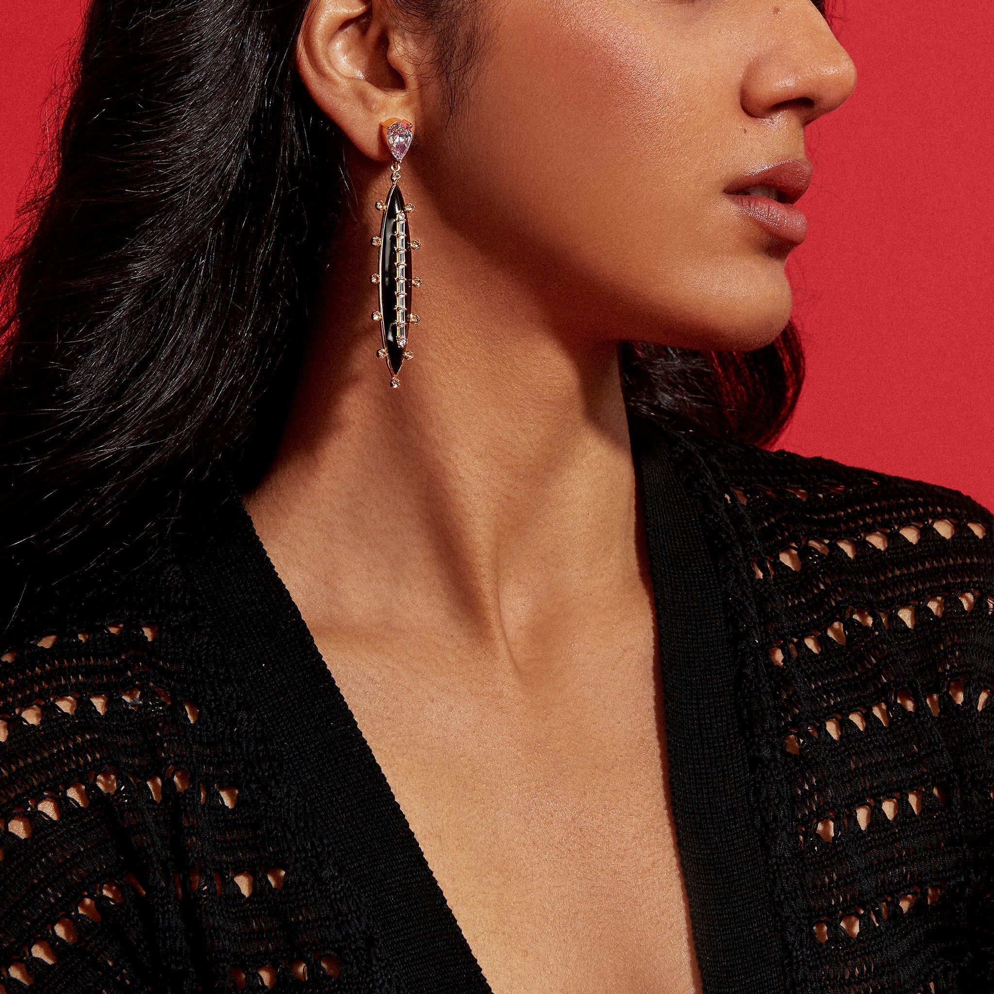 Image of Numisma Oblong Earrings By Shivan & Narresh