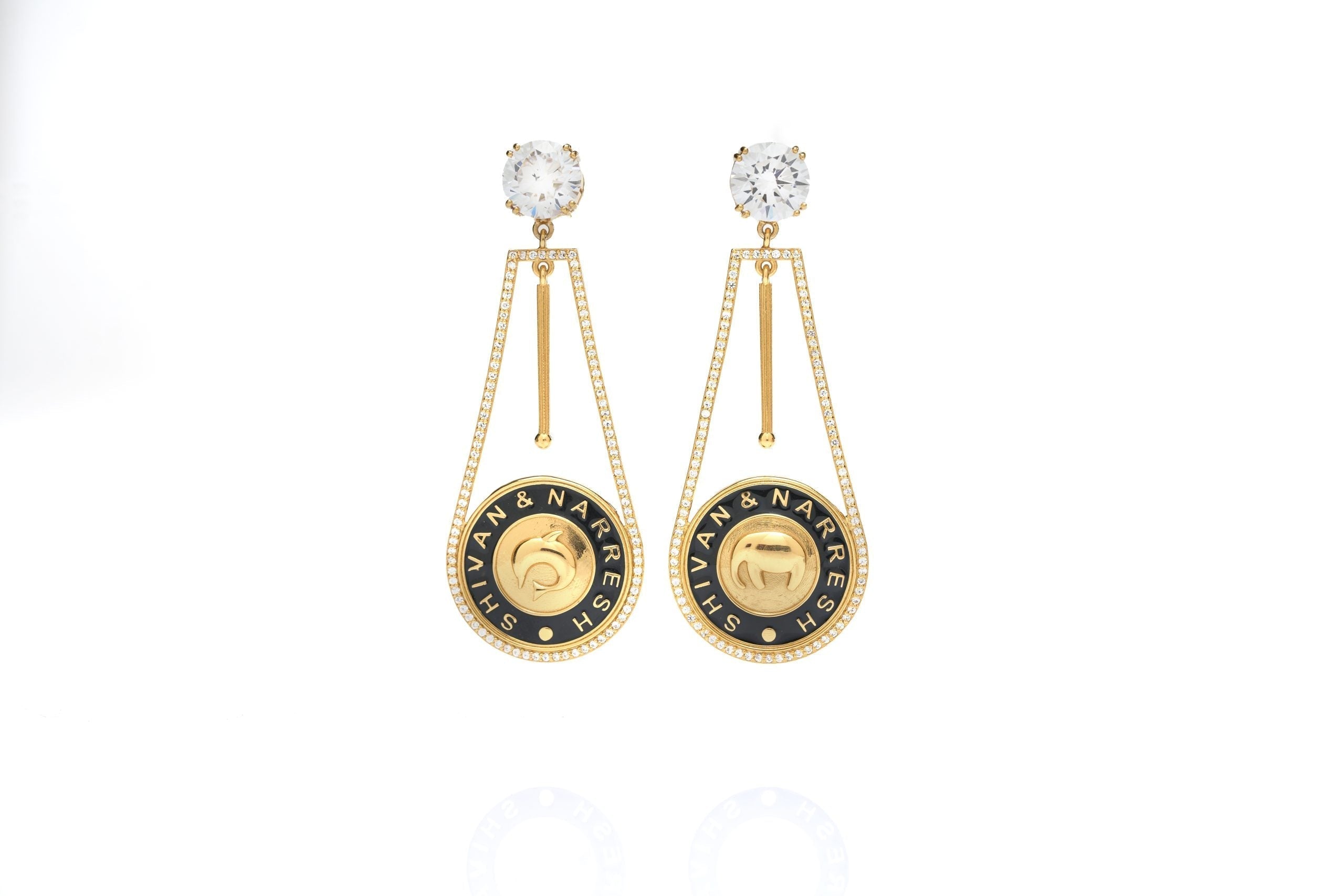 Image of Numisma Pendulum Earrings By Shivan & Narresh