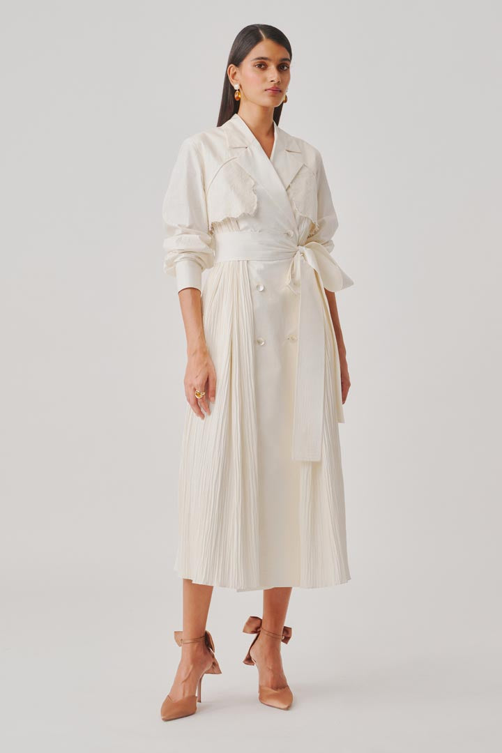 Ivory Atelier Trench Dress
