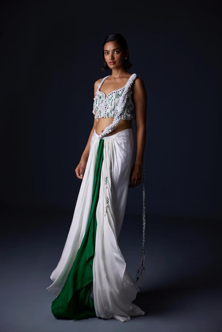 Pearl Braided Saree