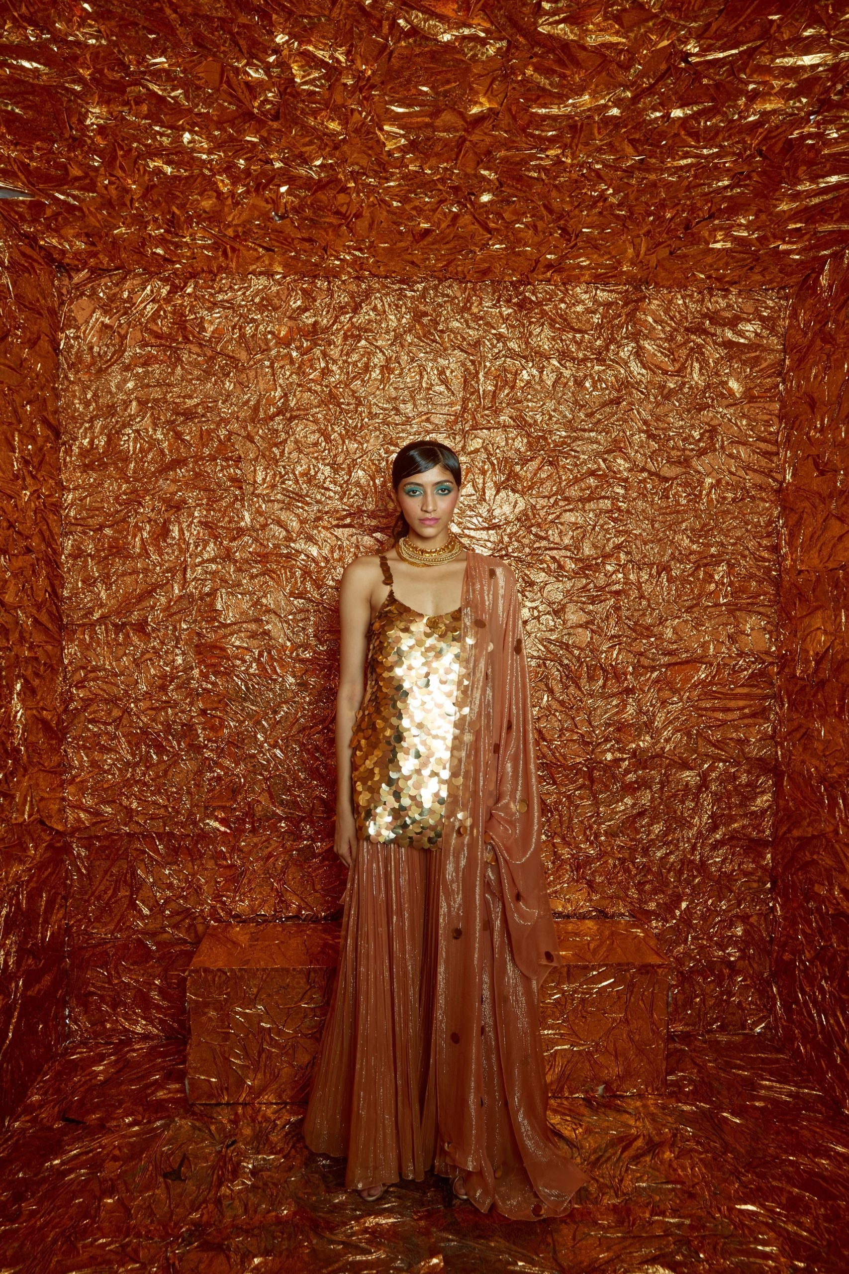 Sequin Sharara Set