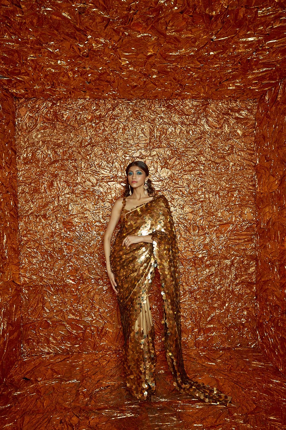 Sequin Saree Set